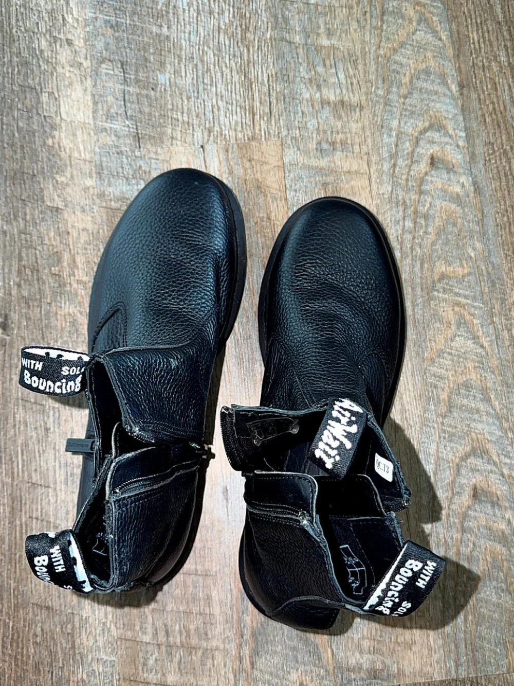 Dr. Martens Black Leather Side-Zip Ankle Boots
